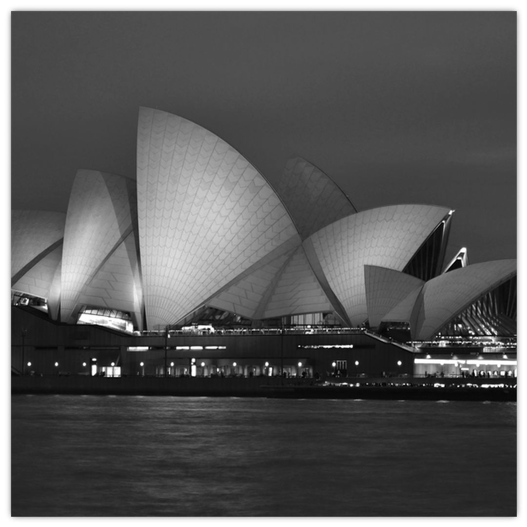 Skleněný obraz Opery v Sydney (V020115V4040GD)