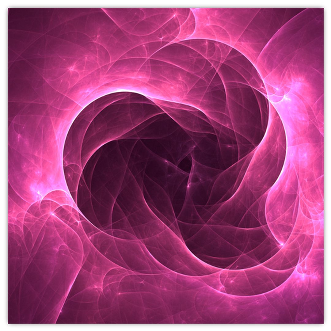 Skleněný obraz moderní růžové abstrakce (V020120V4040GD)