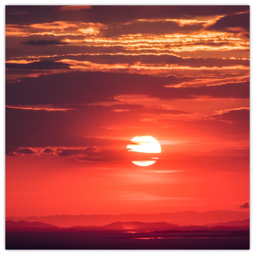 Skleněný obraz barevného slunce (V020189V4040GD)