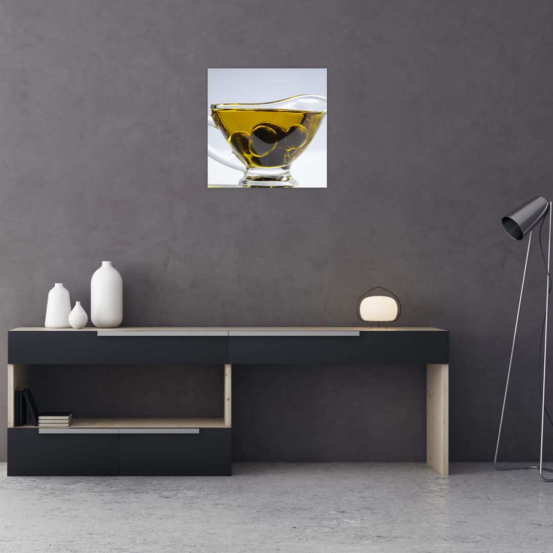 Skleněný obraz olivového oleje (V020414V4040GD)