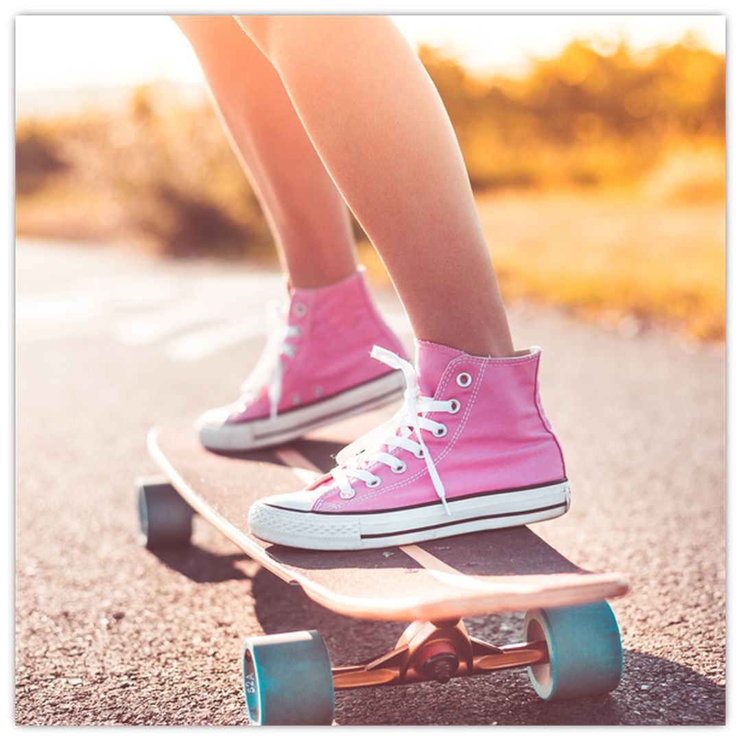 Skleněný obraz skateboardu (V020417V4040GD)