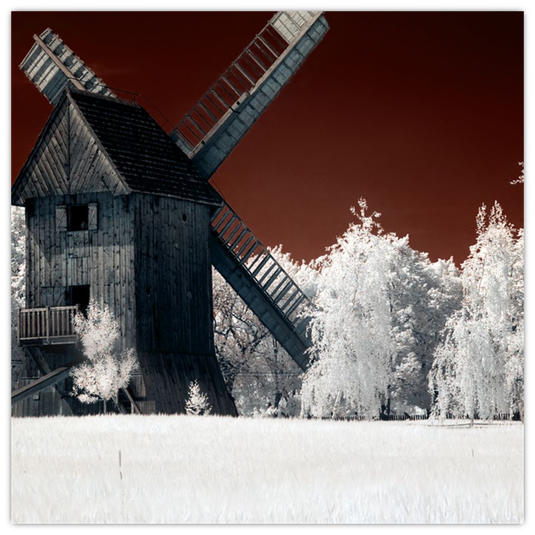 Skleněný obraz mlýna (V022317V4040GD)