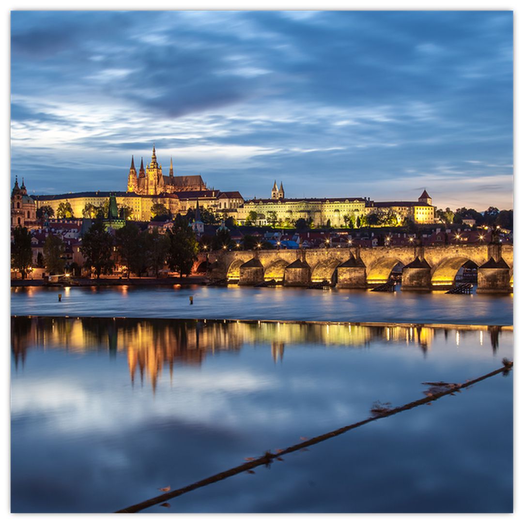 Obraz Pražského hradu a Karlova mostu (V020970V5050)