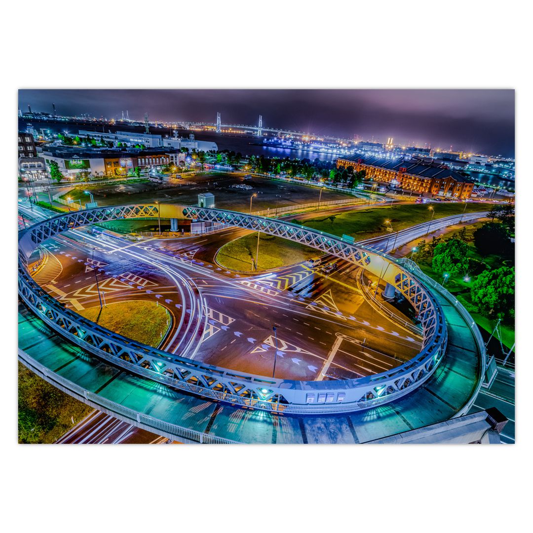 Obraz - panorama nočního města (V020639V7050)