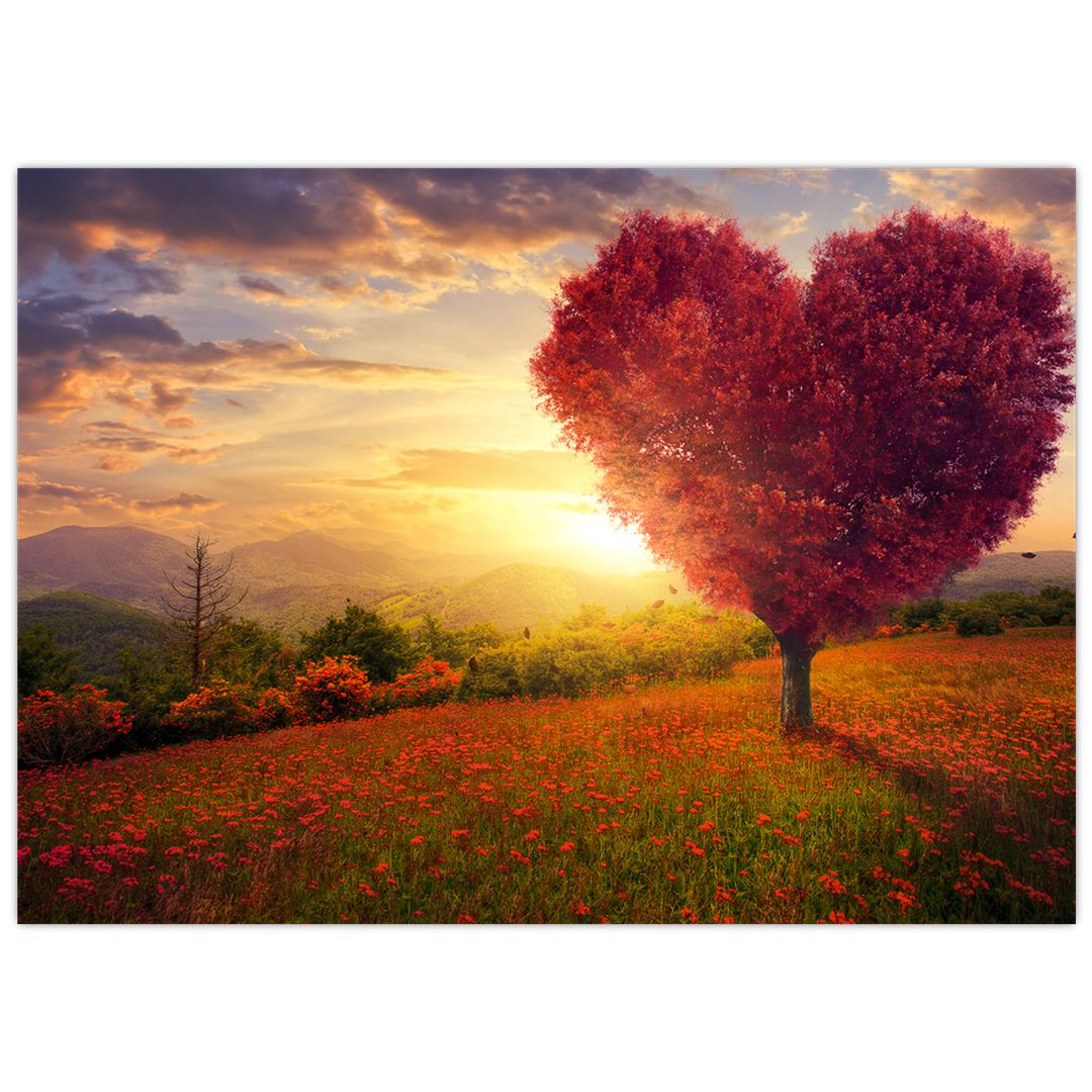 Obraz stromu ve tvaru srdce (V020949V7050)