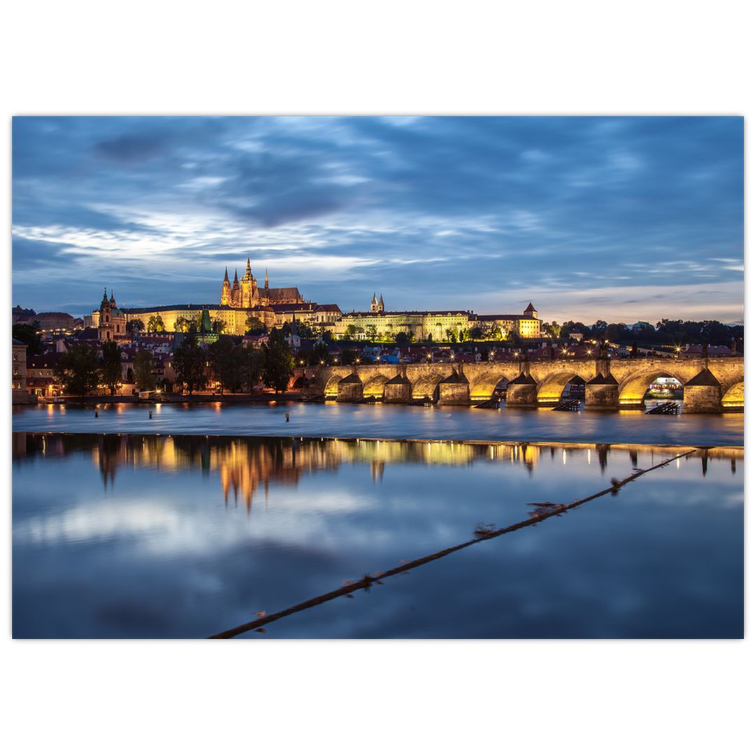Obraz Pražského hradu a Karlova mostu (V020970V7050)
