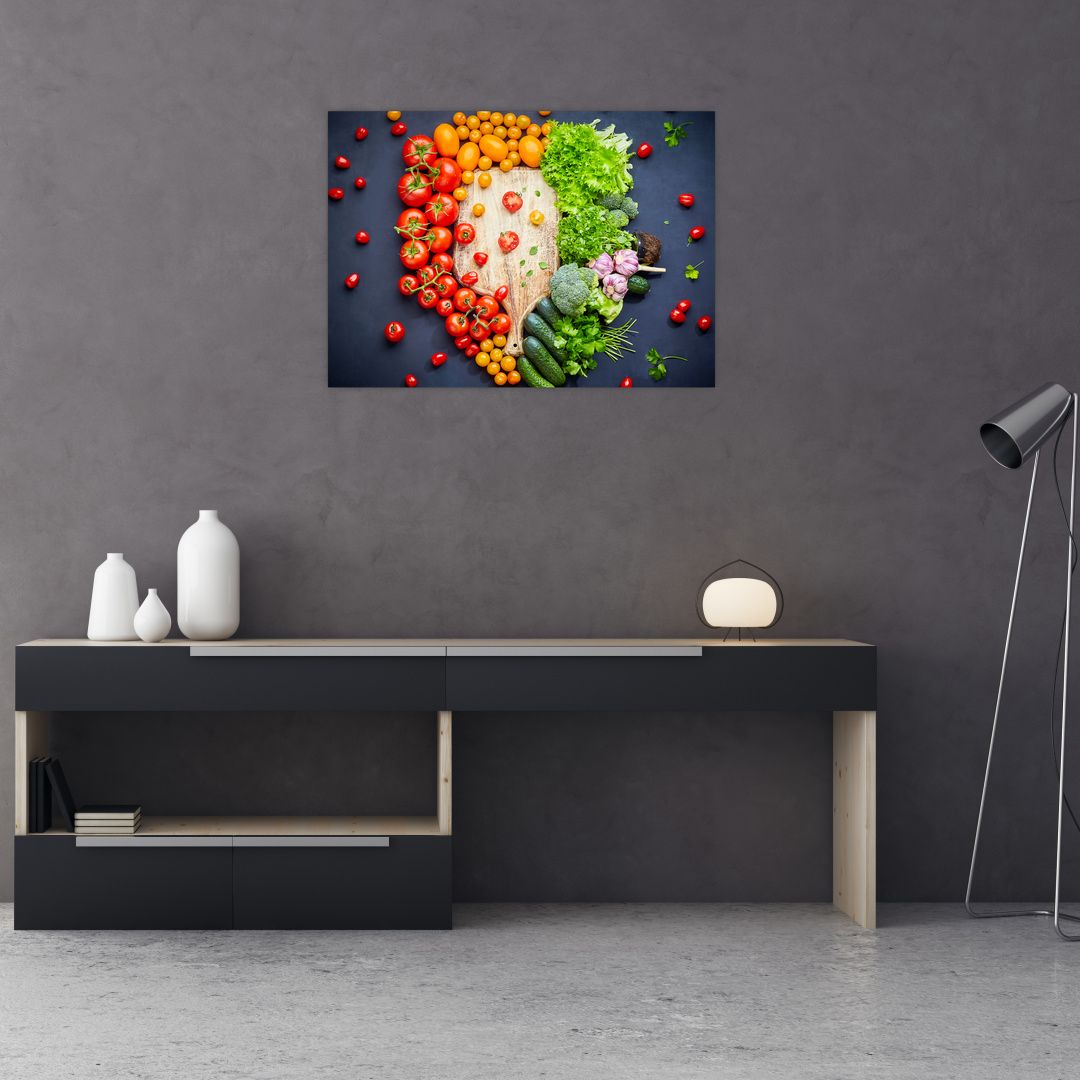 Obraz - Stůl plný zeleniny (V022283V7050)