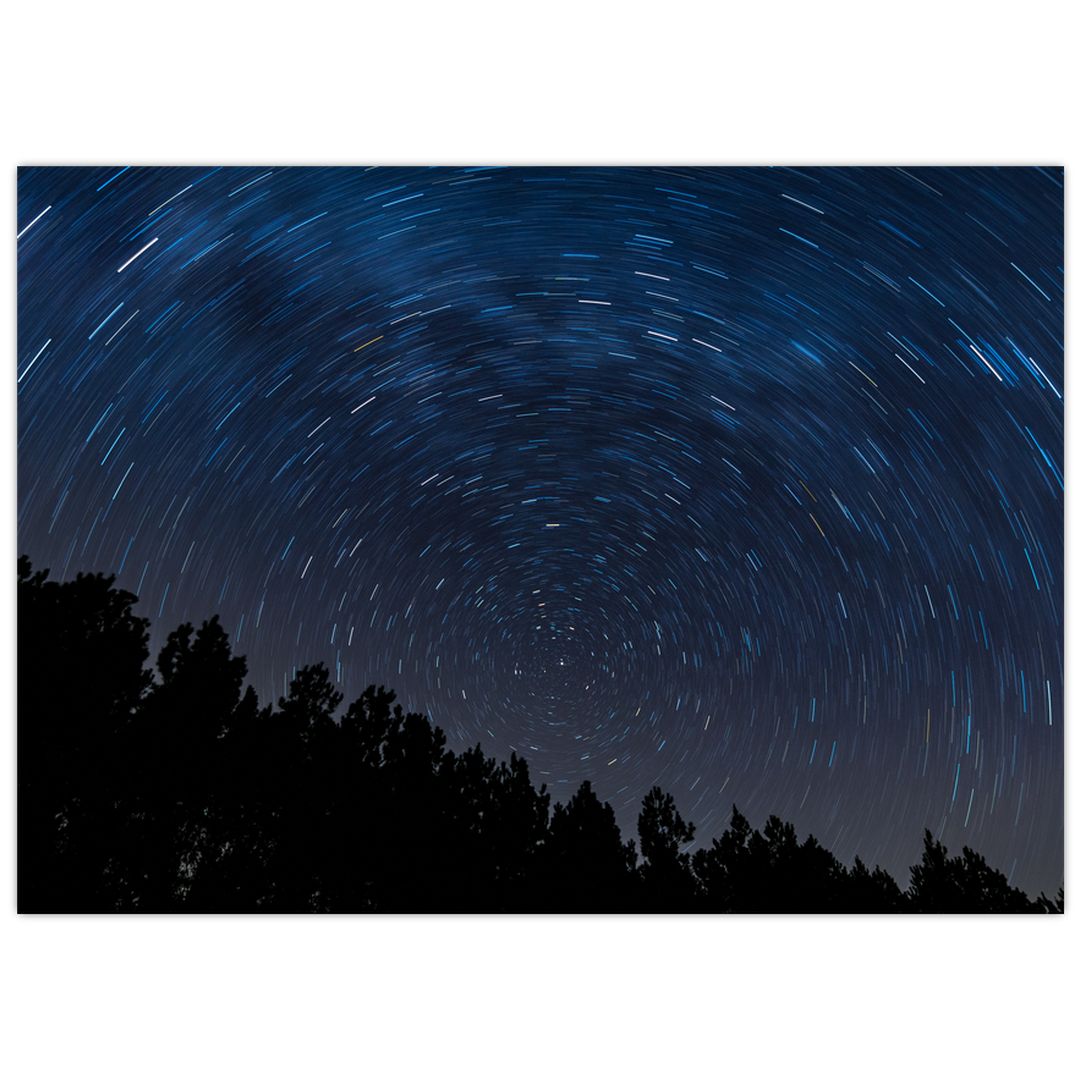 Skleněný obraz noční oblohy (V020039V7050GD)