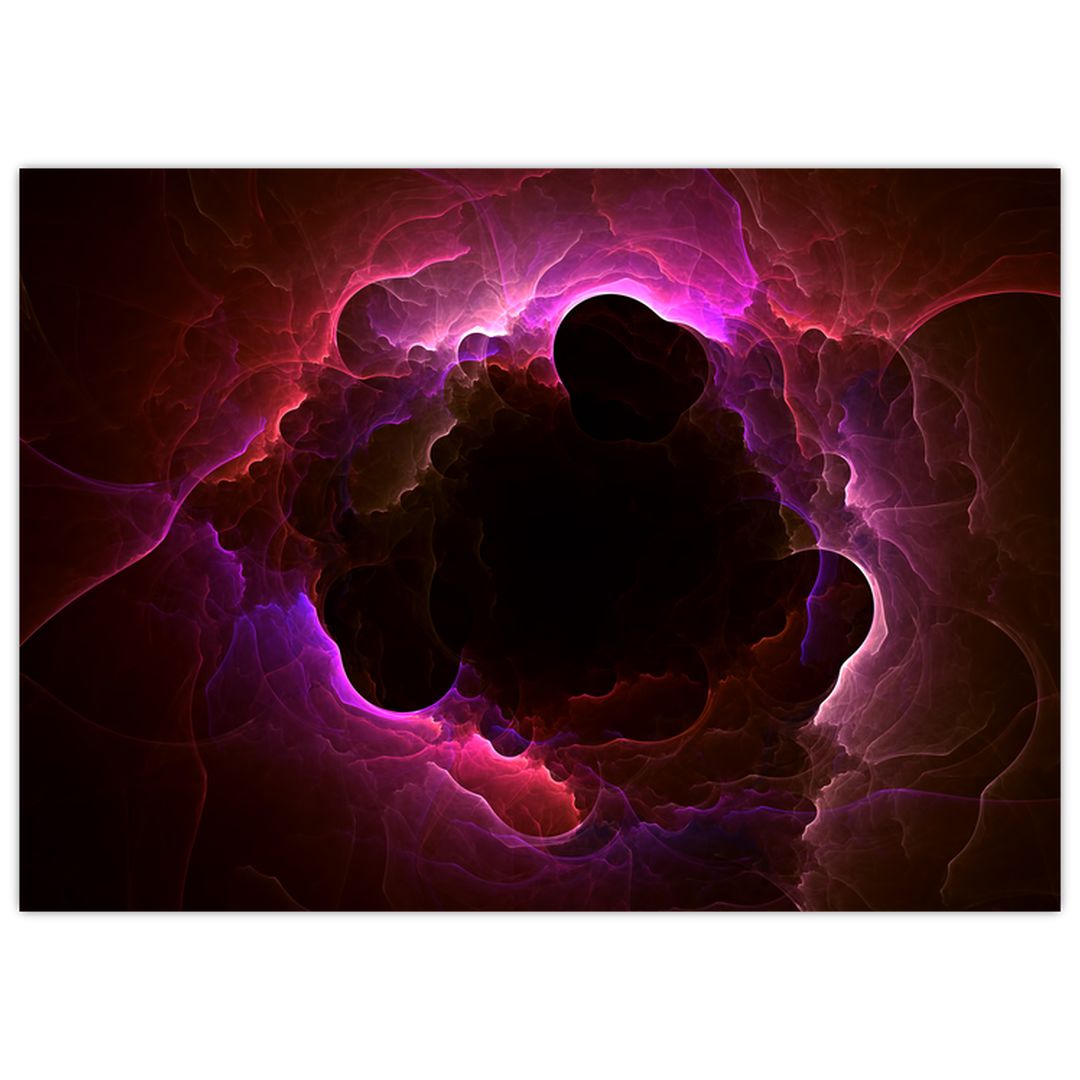 Skleněný obraz - abstrakce mraku (V020141V7050GD)