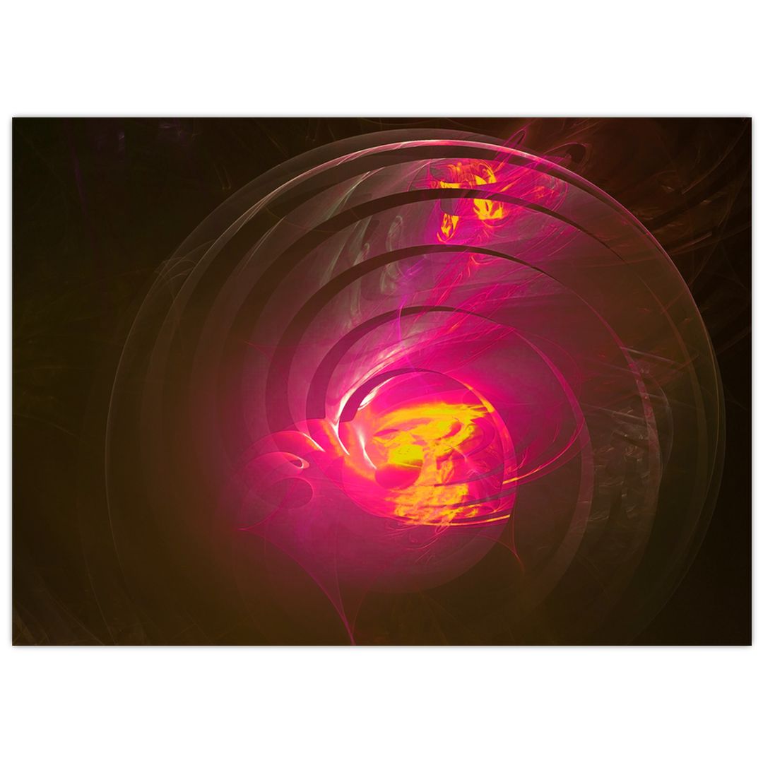 Skleněný obraz - abstrakce spirály (V020143V7050GD)