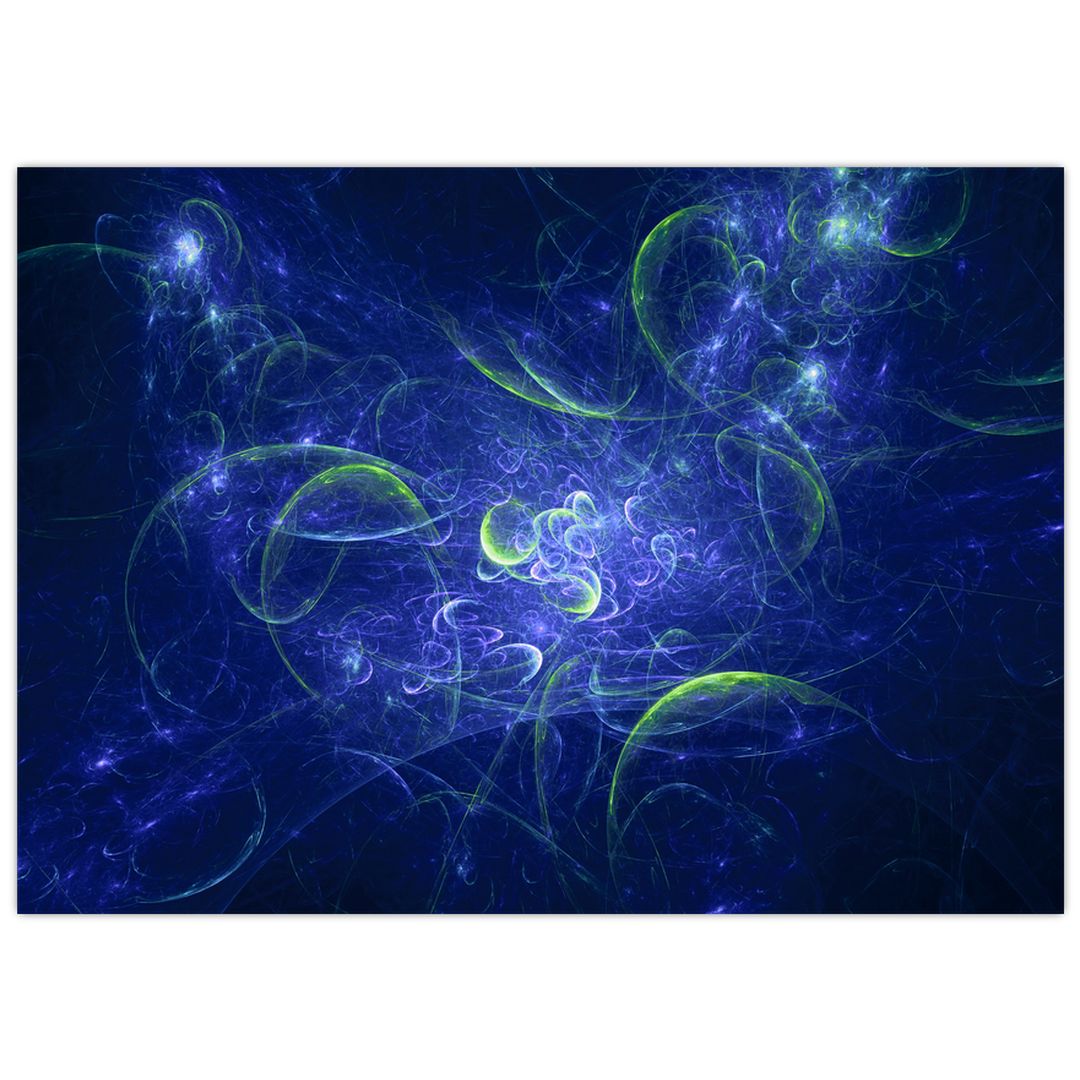 Skleněný obraz - modrá abstrakce (V020147V7050GD)