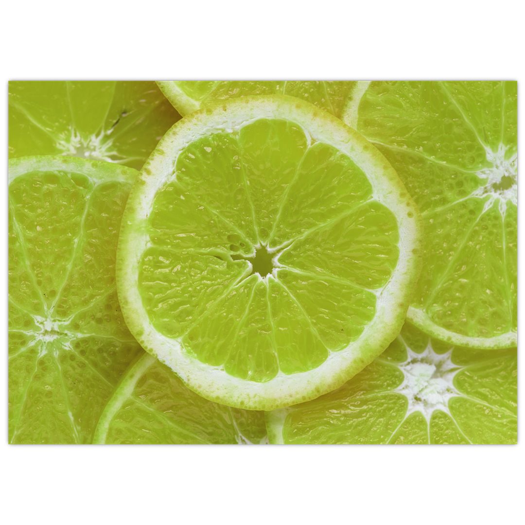 Skleněný obraz - citróny na řezu (V020164V7050GD)