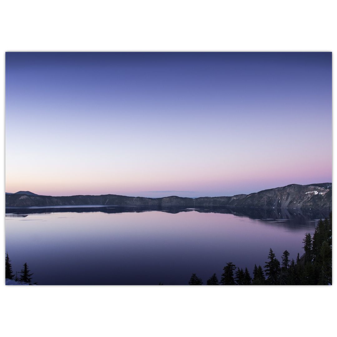 Skleněný obraz jezera (V020220V7050GD)