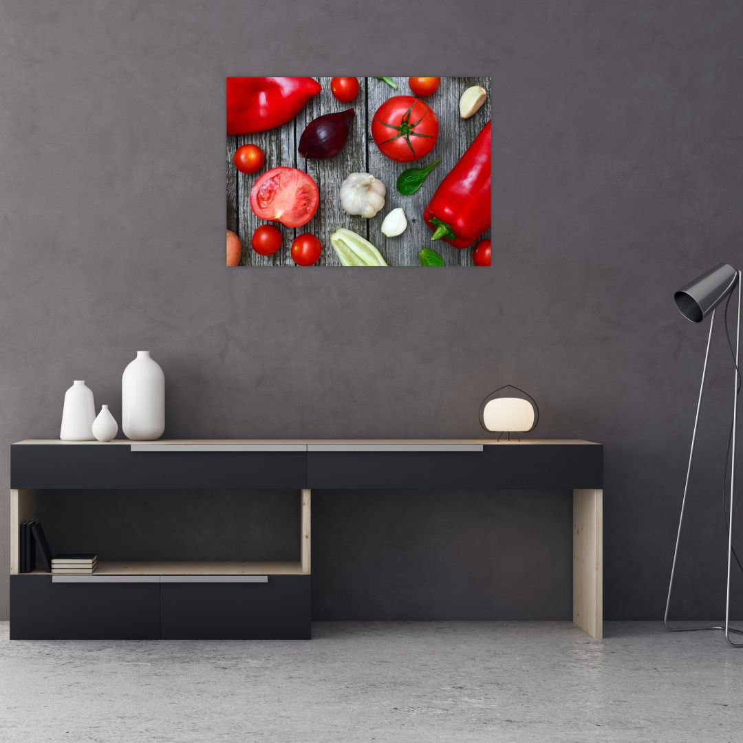 Skleněný obraz zeleniny (V020297V7050GD)