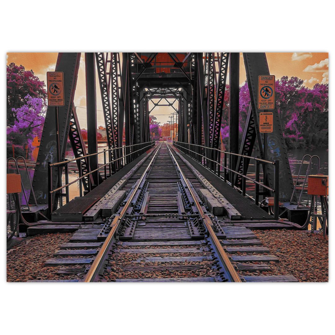 Skleněný obraz železničního mostu (V020384V7050GD)
