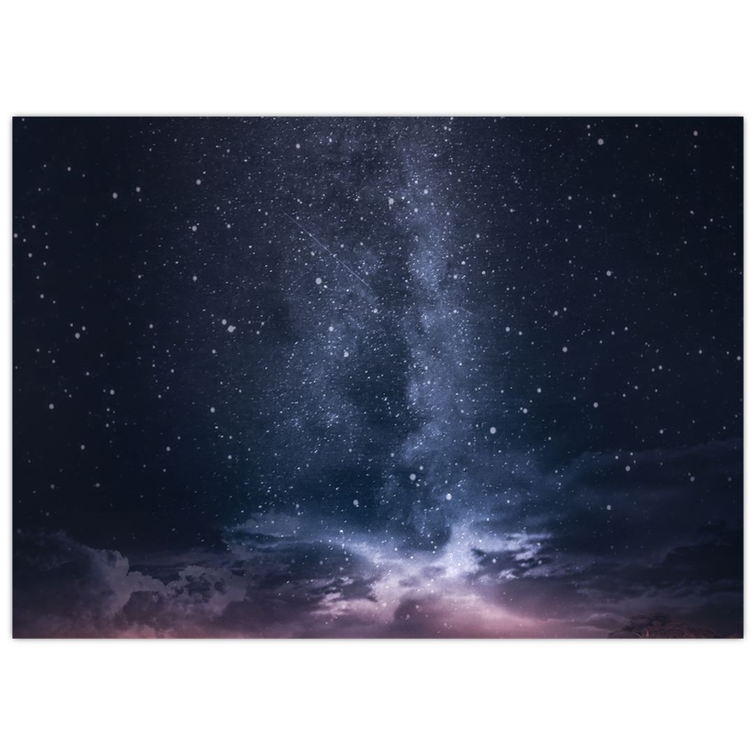 Skleněný obraz hvězdné oblohy (V020385V7050GD)