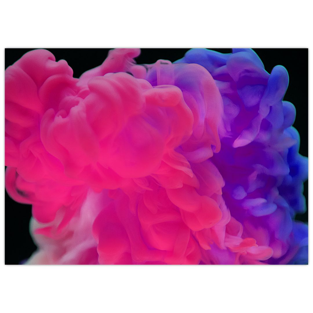 Skleněný obraz barevného kouře (V020392V7050GD)