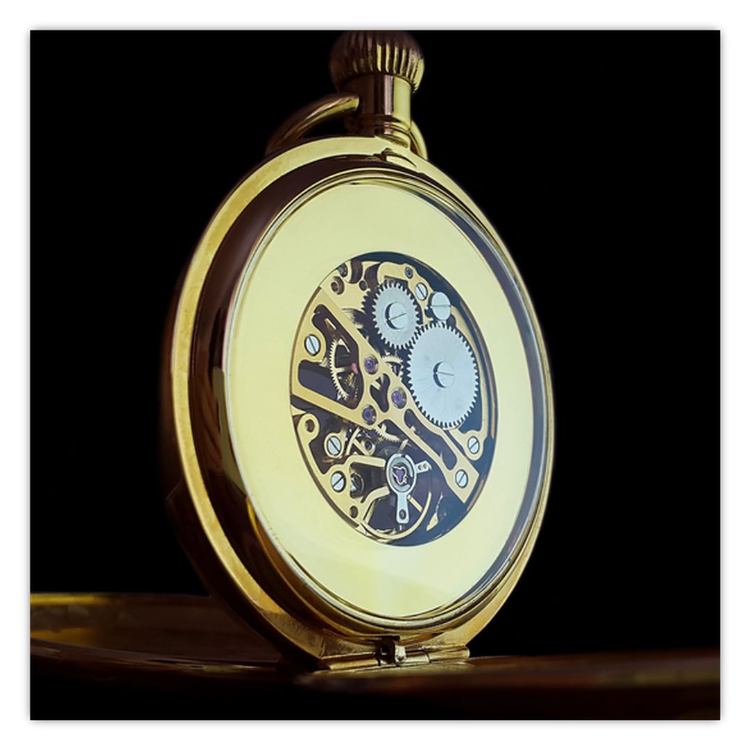 Obraz zlatých kapesních hodinek (V020569V7070)