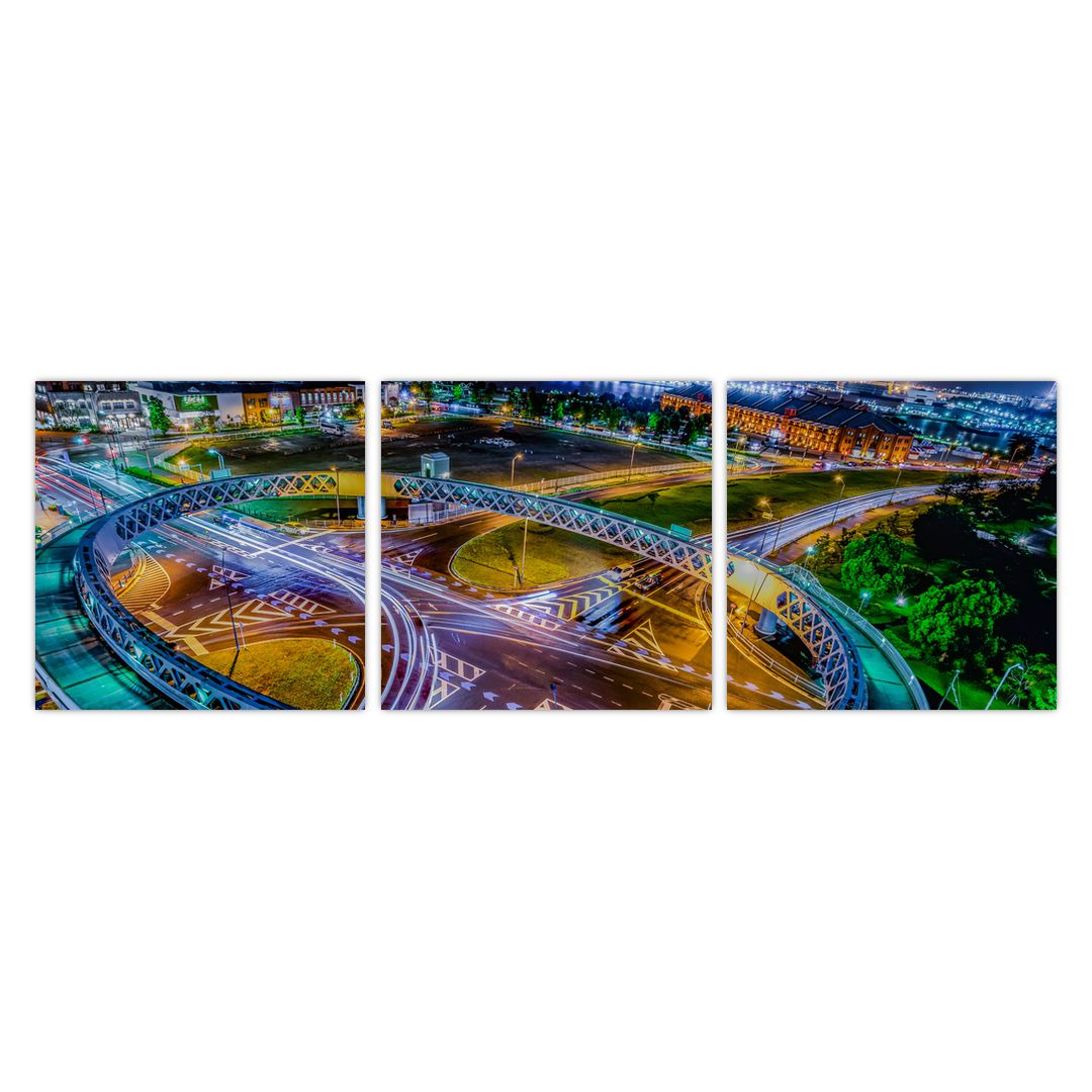 Obraz - panorama nočního města (V020639V9030)