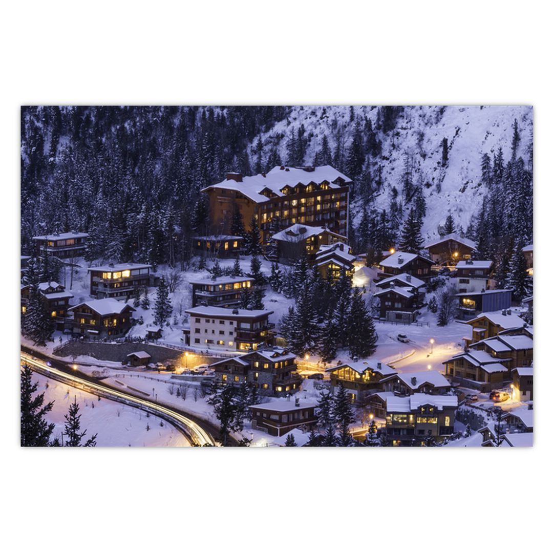 Obraz - horské zimní městečko (V020600V9060)