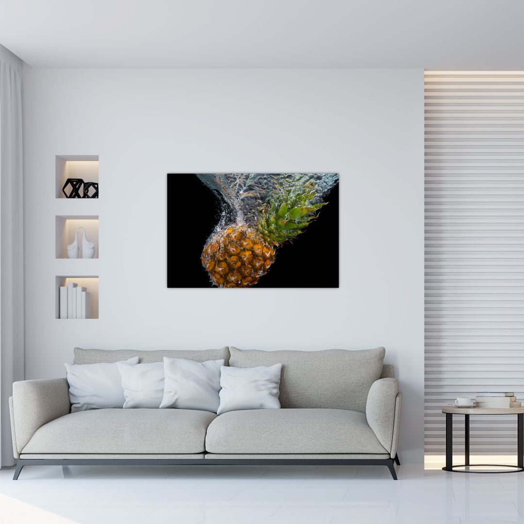 Obraz ananasu ve vodě (V020626V9060)