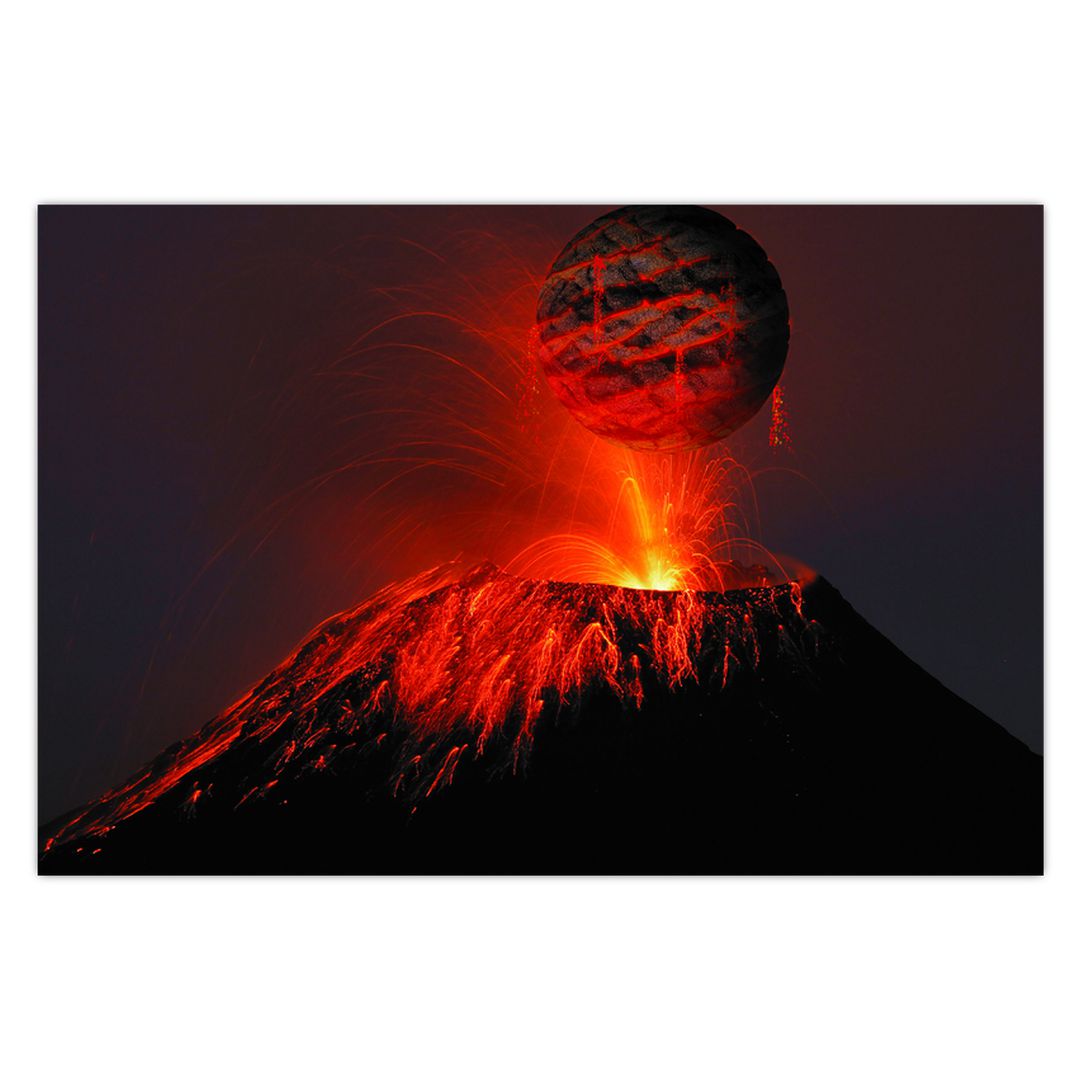 Obraz vulkánu (V020642V9060)