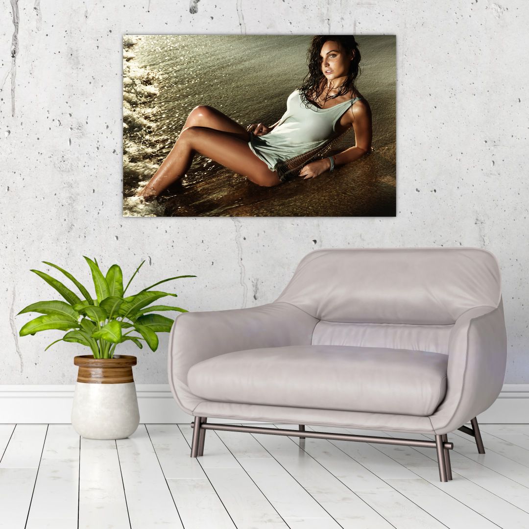 Obraz ženy na pláži (V020937V9060)