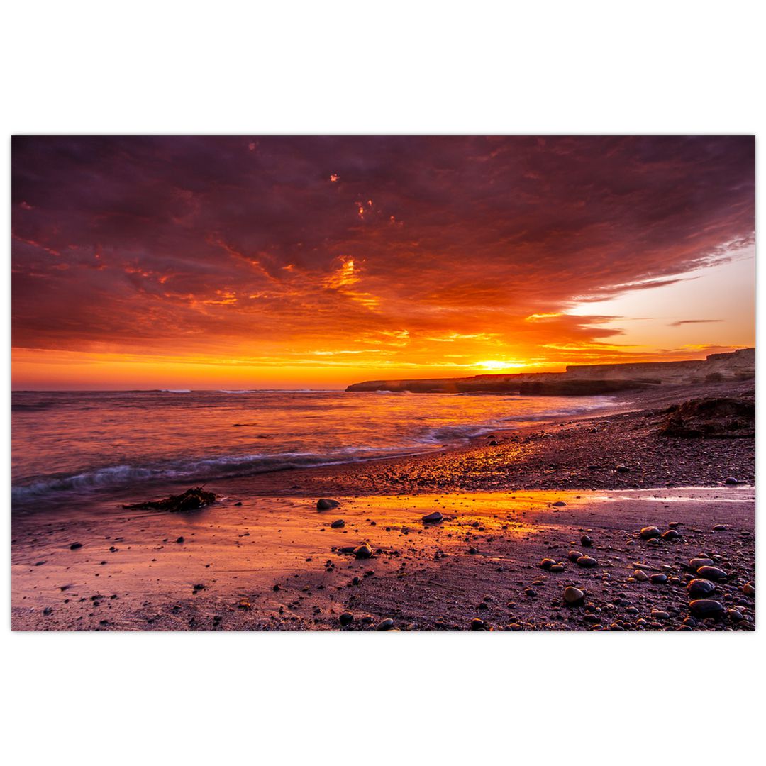 Obraz západu slunce u moře (V020973V9060)