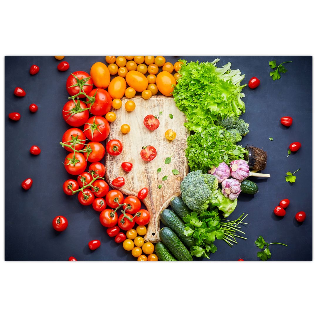 Obraz - Stůl plný zeleniny (V022283V9060)