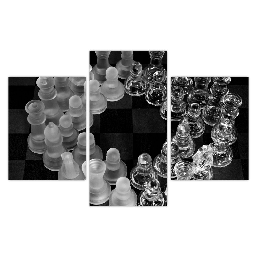 Obraz - černobílé šachy (V020598V90603PCS)