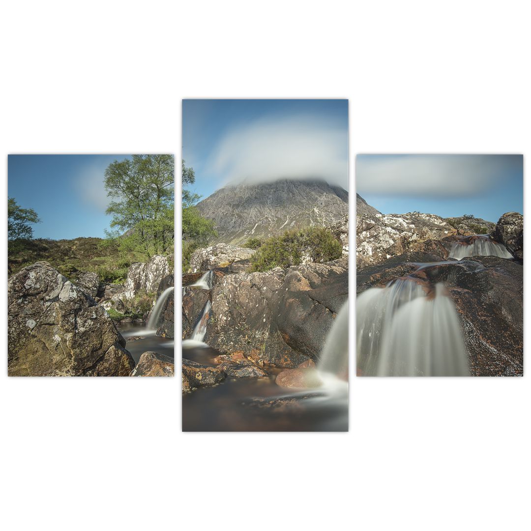 Obraz vodopádů a hory (V020927V90603PCS)