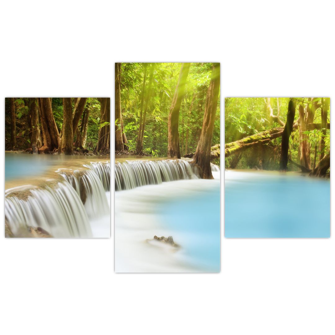 Obraz Huai Mae Kamin vodopádu v lese (V020933V90603PCS)