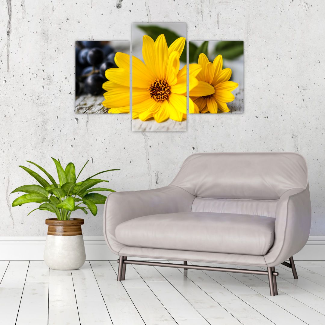 Obraz žluté květiny (V020952V90603PCS)
