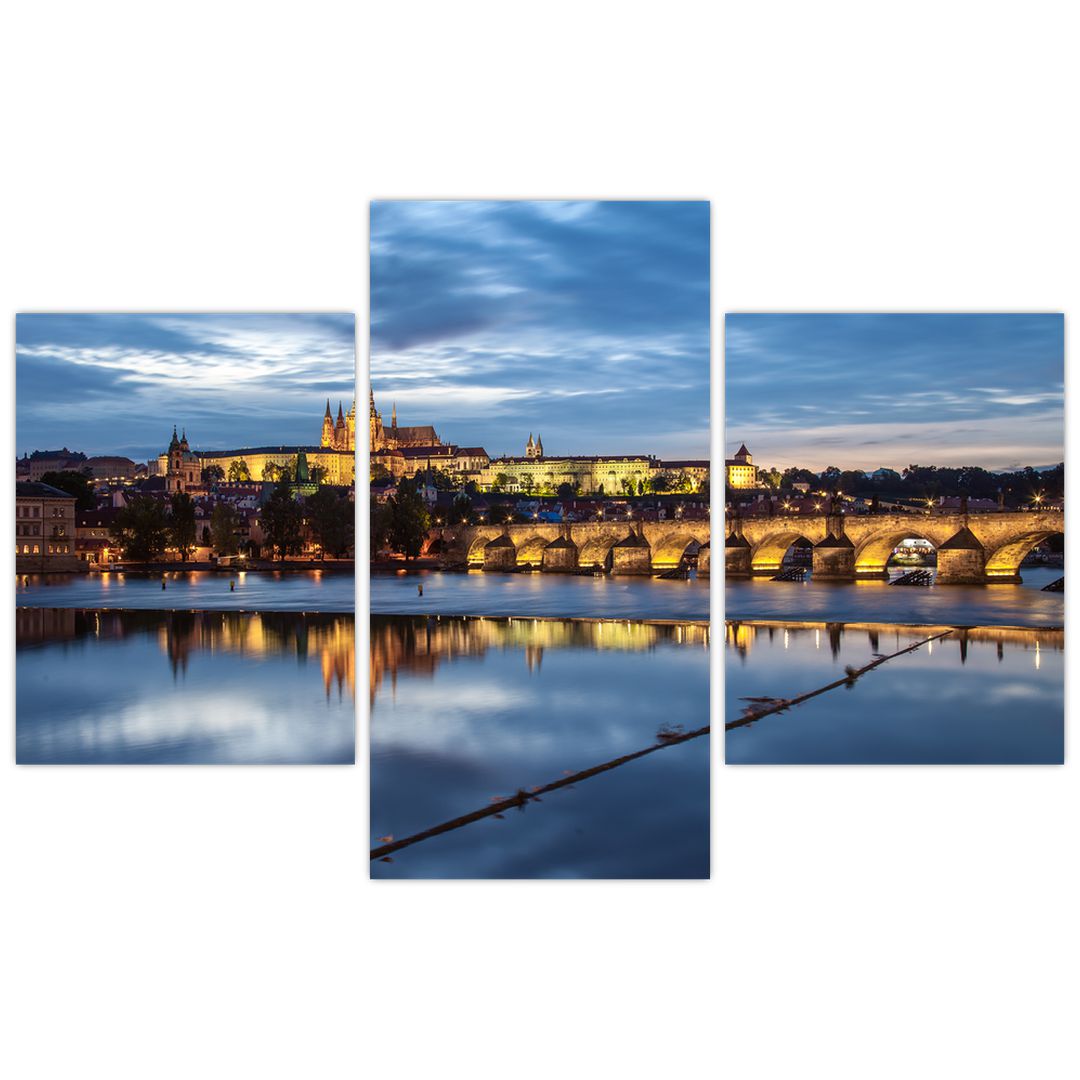 Obraz Pražského hradu a Karlova mostu (V020970V90603PCS)