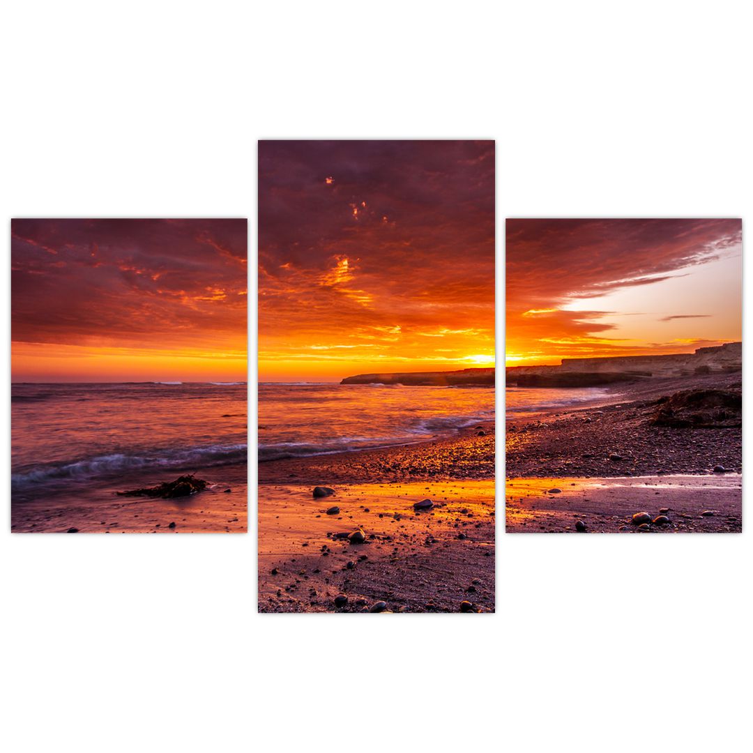 Obraz západu slunce u moře (V020973V90603PCS)