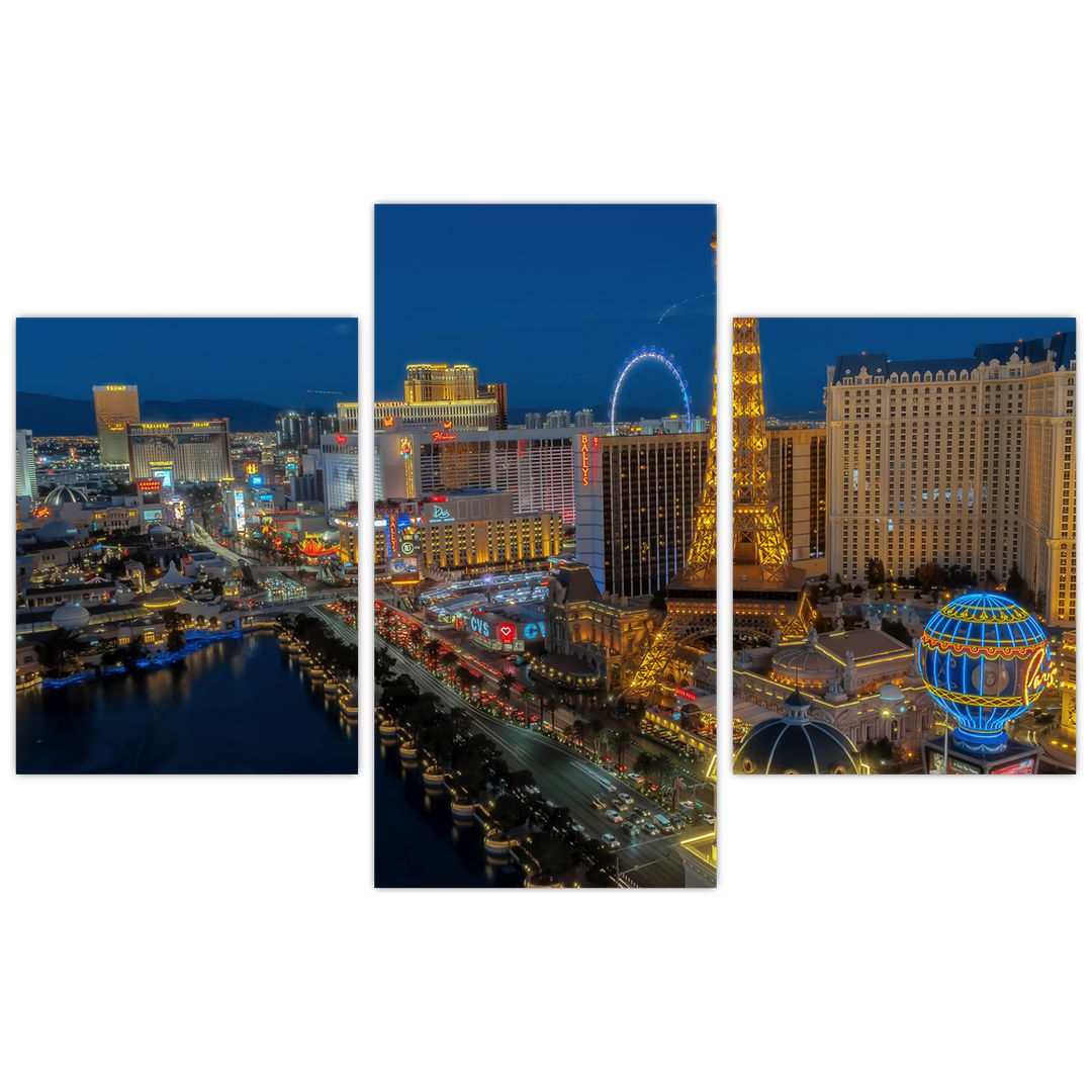 Obraz nočního Las Vegas (V021010V90603PCS)
