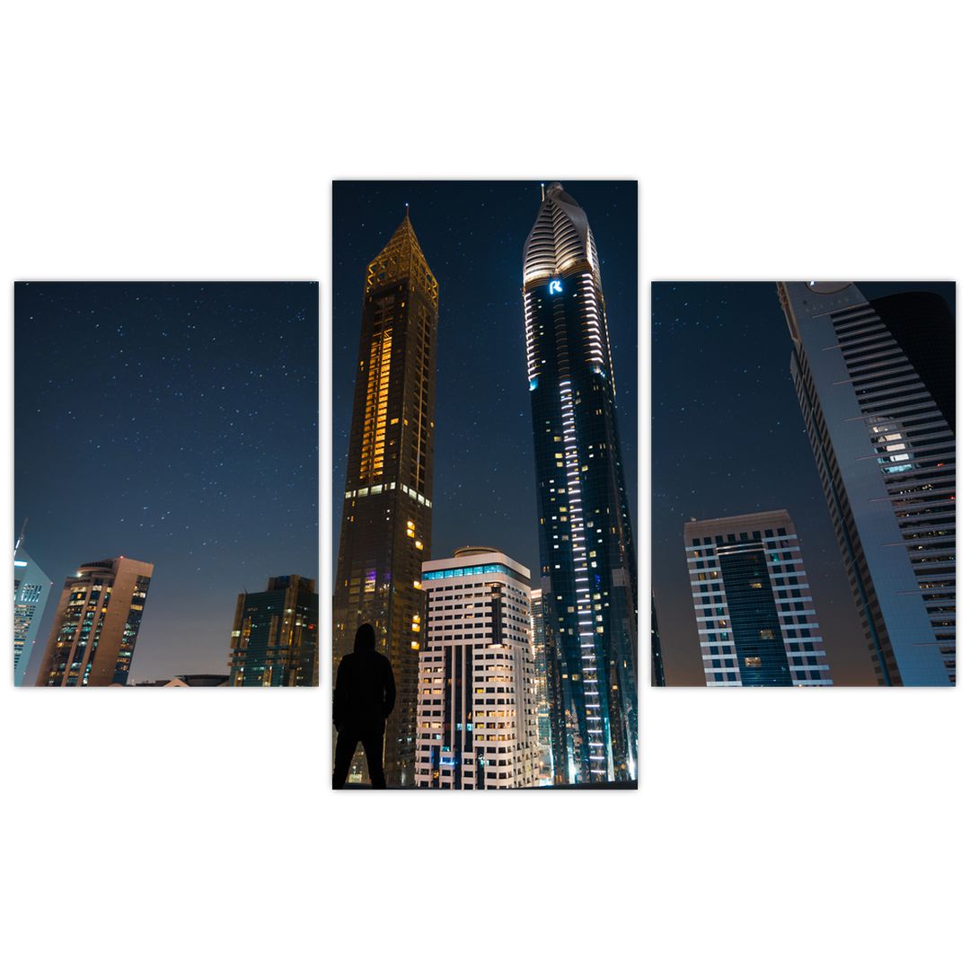 Obraz nočního města (V021011V90603PCS)