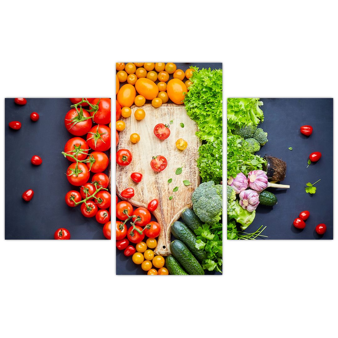 Obraz - Stůl plný zeleniny (V022283V90603PCS)